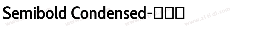 Semibold Condensed字体转换